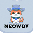 thumbnail image 4 of Inktastic Cowboy Cat Meowdy Boys or Girls Baby Bib, 4 of 4