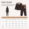 thumbnail image 4 of Lsque Steampunk Cowboy Cat Pattern Long Sleeve Pajama Set for Women - Soft 2-Piece Sleepwear and Loungewear Set with Pockets, Comfy Nightwear-Small, 4 of 7