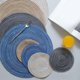 thumbnail image 4 of KDJ Round Braided Placemats Set of 6, 30cm Cotton Yarn Table Mats for Dining Table, Woven Heat Resistant Tablemats for Kitchen, Restaurant, Indoor Outdoor Use, 4 of 10