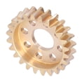 thumbnail image 1 of Módulo de tornillo sin fin de latón, 14 mm, 24 dientes, rueda helicoidal de latón, rueda helicoidal de latón, características mejoradas, 1 of 8