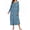 Dark Blue_Ditsy Floral, variant on Nightgowns for Women Floral Long Sleeve Henley Sleepshirt Full Length Nightdress Sleepwear with Pockets S-3XL