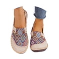 thumbnail image 1 of Ethnic Style Slip On Casual Shoes For Non Slip Soft Sole Lightweight Breathable Platform Sneakers, 1 of 6