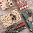 thumbnail image 3 of 6 rollos de papel de regalo de Navidad, papel Kraft, 3 of 5