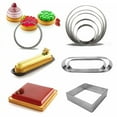 thumbnail image 6 of DIY Stainless Steel Decorating Tool French Dessert Mousse Tartlet Molds Tart Ring Cake Mold Circle Mould 14, 6 of 8