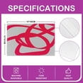 thumbnail image 4 of Grey Red Placemats Set of 4 12"x18" Geometric Stripe Placemats for Dining Table Indoor Outdoor Kitchen Geometry Table Mats Placemat Modern Art Abstract Decor Table Place Mats（No Glitter）, 4 of 4