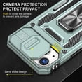 thumbnail image 5 of Bemz Hybrid Armor Case for iPhone 14 (Rugged Protector with Camera Protection Cover and Rotating Ring Stand) - Alpine Green, 5 of 8