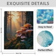 thumbnail image 3 of Diamond Art Kit for Adults, Mushrooms Sunrise Forest Scene Diamond Painting for Adults Beginners, 5D DIY Diamond Art Painting Kits, Colorful Diamond Painting Craft for Home Decor 12x16, 3 of 7