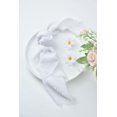 thumbnail image 5 of Joanlody Servilletas de gasa hechas a mano, 16,5 x 16,5 pulgadas, servilletas de tela de algodón con flecos, servilletas rústicas para cena, fiesta de boda, juego de 10, color blanco, 5 of 5