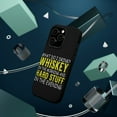 thumbnail image 3 of DistinctInk Tough Case for Apple iPhone 14 PRO (6.1" Screen), Compatible with MagSafe Charging - Whiskey in the Morning, Hard Stuff Evening, 3 of 6