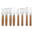 thumbnail image 5 of Qiangzon Stainless Steel Cheese Set with Wooden Handles - European Style Cheese, Butter, and Fork Utensils for Baking, Serving, and Charcuterie Boards, Elegant Design for Entertaining, 5 of 7