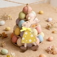thumbnail image 4 of Wozhuo Wooden Easter Bunny Pendant Decor Handcrafted Holiday Tabletop Ornament, 4 of 6