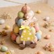 thumbnail image 4 of Set de decoraciones colgantes de madera para conejos de Pascua, adornos de mesa de 10 en verde menta, amarillo azul, rosa rosa, decoración de puertas de pared de madera rústica, 4 of 6