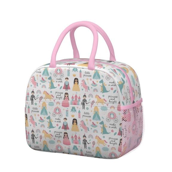 Womens Fantasy Princess Pattern Lunch Box for Work,Insulated Lunch Bag for Women,Loncheras Para Mujer,Leakproof Adult Lunch Bag for Work,Beach,Travel,Picnic,Camping