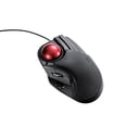 thumbnail image 1 of ELECOM M-HT1URBK Wired Trackball Mouse Larger, Ergonomic Design, 8-Button Function with Smooth Tracking, Precision Optical Gaming Sensor for Home, Work, Office, 1 of 5