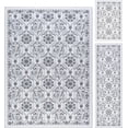 thumbnail image 3 of Transitional Area Rug (3-Piece Rug Set: (5' x 7', 20'' x 60'', 20'' x 32'')) Floral Ivory, Gray Indoor Set Easy to Clean, 3 of 11