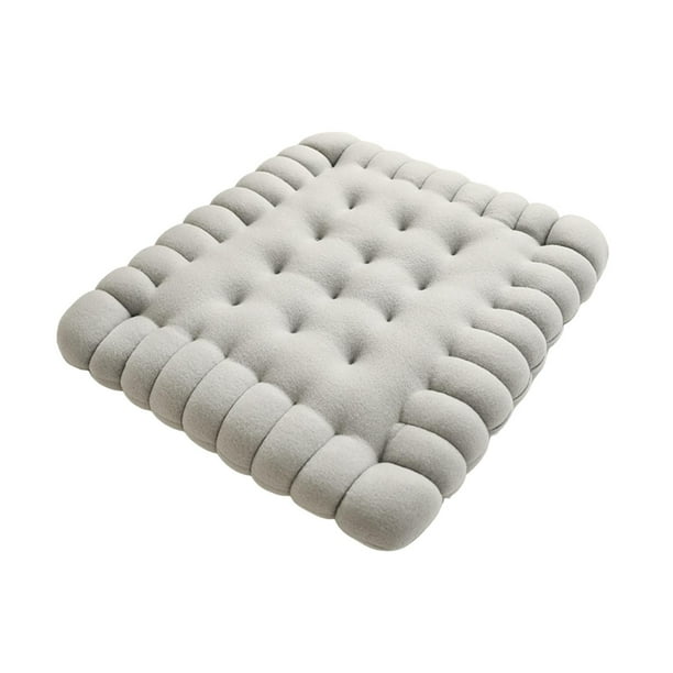 Cojín con forma de galleta, almohada de meditación, cojín decorativo para asiento, suelo Cuadrado