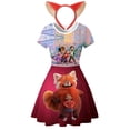 thumbnail image 1 of Disney Turning Red Princess fur s para niñas, carnaval fiesta de cumpleaños fur s, Mei Cosplay disfraz para niñas zhangmengya unisex, 1 of 2