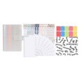 thumbnail image 1 of LOVIVER A6 Budget Binder Planner Label Sticker Notebook for Budgeting Expense Saving White, 1 of 6
