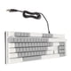 thumbnail image 5 of Teclado mecánico para juegos de 104 teclas 28 modos de retroiluminación Interruptor azul Plug and Play Teclado de computadora con cable RGB para Windows para Linux Blanco Gris, 5 of 10