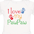 thumbnail image 4 of Inktastic Pawpaw Grandkids Handprints Boys or Girls Long Sleeve Baby Bodysuit, 4 of 5