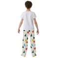thumbnail image 4 of FORMRS Boys Pajama Pants with Pockets Size 6-8Y Kids Lounge Sleep Bottoms, Beige Triangles, 4 of 8
