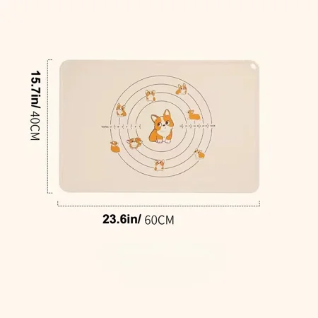 

1pc Silicone Kitchen Baking Mat Extra Larger Pizza Dough Pastry Mat Dough Rolling Mat Kitchen Gadgets