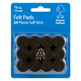 thumbnail image 6 of Super Sliders 3/4" Round Self Stick Felt Furniture Pads for Hardwood Brown, 24 Pack, 6 of 8