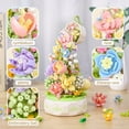 thumbnail image 2 of HLONK Flowers Botanical Collection Music Rotating Box Building Block with Light (575 PCS)  Compatible with  - Perfect Gift for Her or Him, 2 of 12
