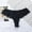 Black, variant on Womens No Show Lace Thong Seamless Low Rise Polyamide Breathable Underwear Black,Size M