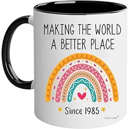 Vivulla68 40Th Birthday Gifts Women Men, 1985 40Th Birthday, 40 Year Old Birthday Gifts For Women Men, 40Th Birthday Gift Ideas, Gifts For 40 Year Old Women,1985 Birthday Gift For Women, 40Th Mug