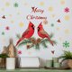 thumbnail image 2 of Adhesivos de pared navideños con forma de piña con forma de cardenales rojos, 30 x 60 cm, 2 of 4