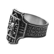 Starforged Warhammer 40K Creed of Ordo Xenos Deathwatch Silver Ring Accessories Jewelry