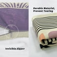 thumbnail image 3 of Purple Bohemian Pillow Covers 18x18 Set of 4, Geometric Abstract Decorative Throw Pillows for Couch & Bed, Modern Mid Century Sun Sunset Sunrise Theme Indoor & Outdoor Decor, 3 of 6