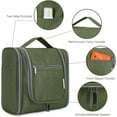 thumbnail image 2 of Narwey Hanging Toiletry Makeup Bag for Women Travel Organizer Toiletries Kit Men for Cosmetics Essentials Accessories, Large, Army Green, 2 of 6
