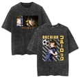 thumbnail image 2 of YOUSHENGER Cotton TShirt Anime BLUE Washed Vintage TShirt For Men Women Tops Fashion LOCK O-Neck Tee Shirt, 2 of 6
