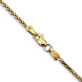 thumbnail image 6 of The Black Bow 1.9mm 14k Yellow Gold Diamond Cut Round Wheat Chain Necklace, 24 Inch, 6 of 8