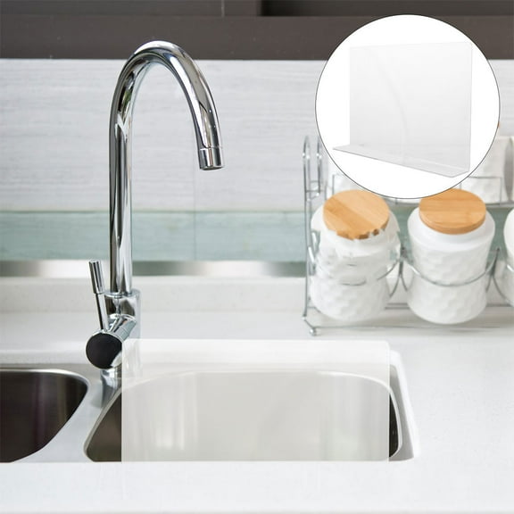 UPOUART Acrylic Kitchen Sink Splash Guard Transparent Antisplashing Guard for Home Use 0.25 inches thick