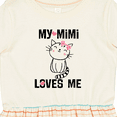 thumbnail image 4 of Inktastic Mimi Loves Me Grandchild Girls Girls Toddler Dress, 4 of 5