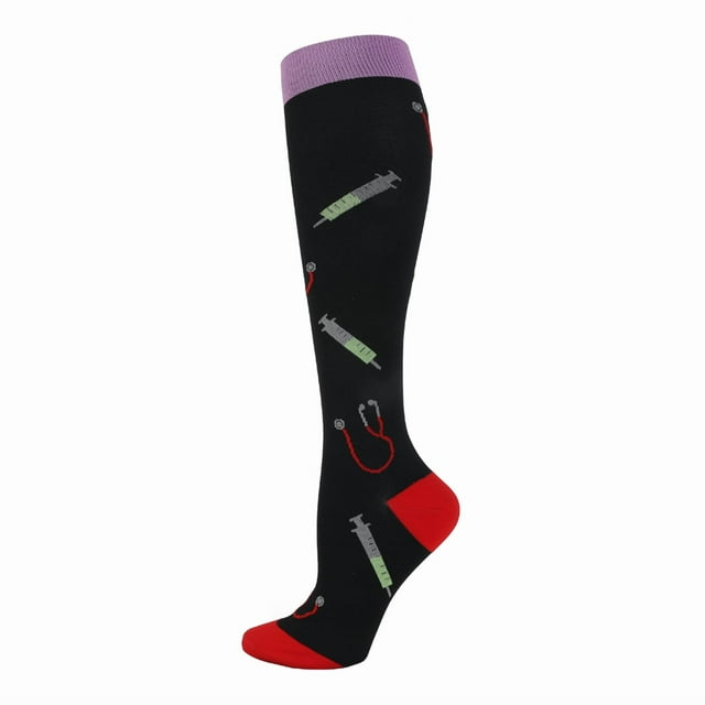 Chaussettes de Compression 20-30 Mmhg Course Médicale Varices Grossesse Soins Infirmiers Athlétiques Soccer Bas de Sport