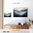 thumbnail image 4 of Elephant Stock Foggy Blue Mountainscape Wall Art - Horizontal Canvas Wall Art - Living Room Wall Decor - Nature Canvas - Blue And Beige Decor - 12" x 8", 4 of 8
