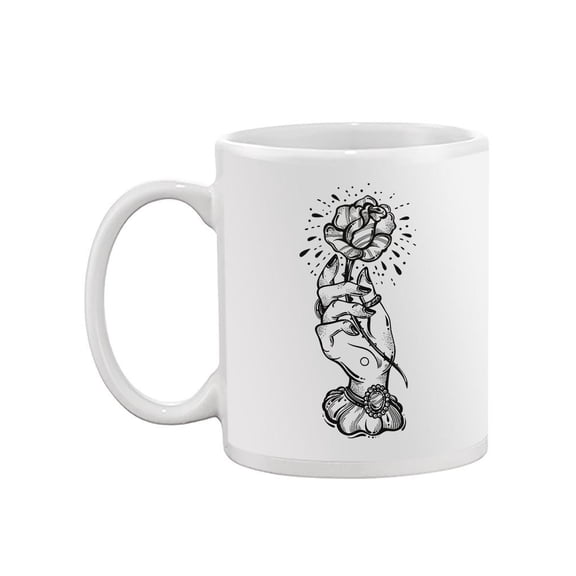 Hand Holding A Flower Mug - Image by Shutterstock,