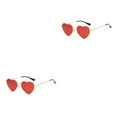 thumbnail image 4 of mmirethe Lunettes de Soleil en Forme de Cœur, Plusieurs Couleurs, Rouge, 2 Ensembles, 4 of 6