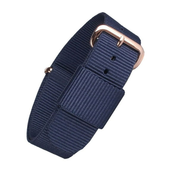 Pretyzoom Dark Nylon Watch Strap for Men, Adjustable, Replacement Band, 1 Pack