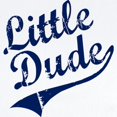 thumbnail image 2 of CafePress - LITTLE DUDE (Script) Long Sleeve Infant Bodysuit - Long Sleeve Cotton Baby Bodysuit, 2 of 4