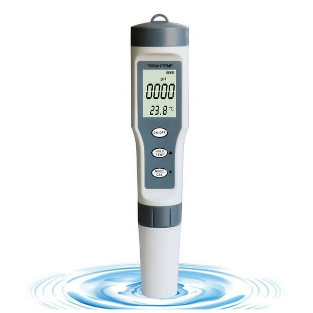 Probador De PH 5 En 1 TDS/EC/Salinidad/Medidor De Temperatura Digital Monitor De Calidad Del Agua Para Piscinas , Potable , Acuarios | México Probador De PH 5 En 1 TDS/EC/Salinidad/Medidor De Temperatura Digital Monitor De Calidad Del Agua Para Piscinas , Potable , Acuarios | México
