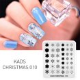 thumbnail image 1 of KADS Plantilla de imagen de placa de sello de Navidad decoración de uñas herramienta de diseño plantilla Elk Bell copos de nieve (CH010), 1 of 5