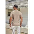 thumbnail image 6 of COOFANDY Men's Knitted T-Shirts Short Sleeve Mock Turtleneck Pullover Sweater Lightweight Thermal Tops Solid Basic Tee, 6 of 6