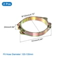 thumbnail image 2 of Unique Bargains 2Pack T-Bolt Hose Clamps, 240-252mm/9.45'-9.111' ID Range, Carbon Steel Radiator Hose Clamp Intake Clamp, 2 of 4