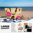 thumbnail image 5 of Naloa Donuts Large Capacity Beach Bag, Waterproof Sandproof Beach Swim Pool Bag Tote Bag for Women, 5 of 7