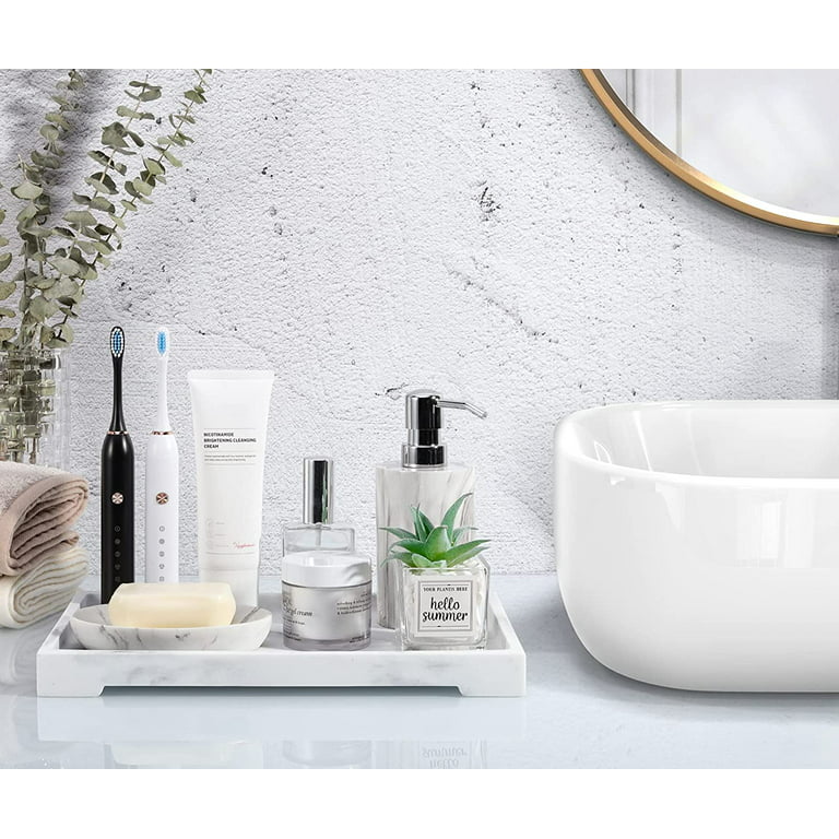 GOOD TO GOOD Silicone Bathroom Vanity Tray - Perfume Tray, Hand Towel Tray,  Lotion Bottle Holder, Toilet Tank Tray, Liquid Soap Dispenser Tray 
